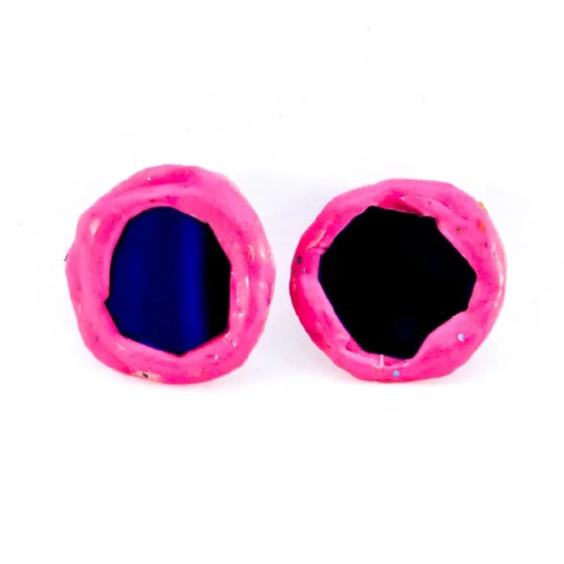 Artistic Drop Earrings-Artistic Drop Earrings-PINK AND BLUE CIRCLE EARRINGS, 2006