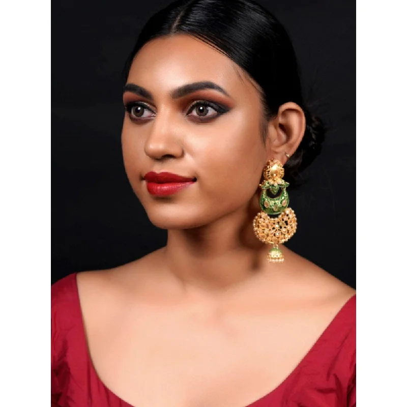 Artistic Earrings-Artistic Earrings-Odette Women Gold Tone MultiColor Dangle Earrings