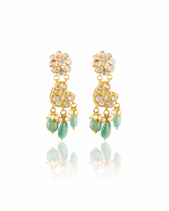 Artistic Earrings-Artistic Earrings-Tanvi Polki Long Earrings