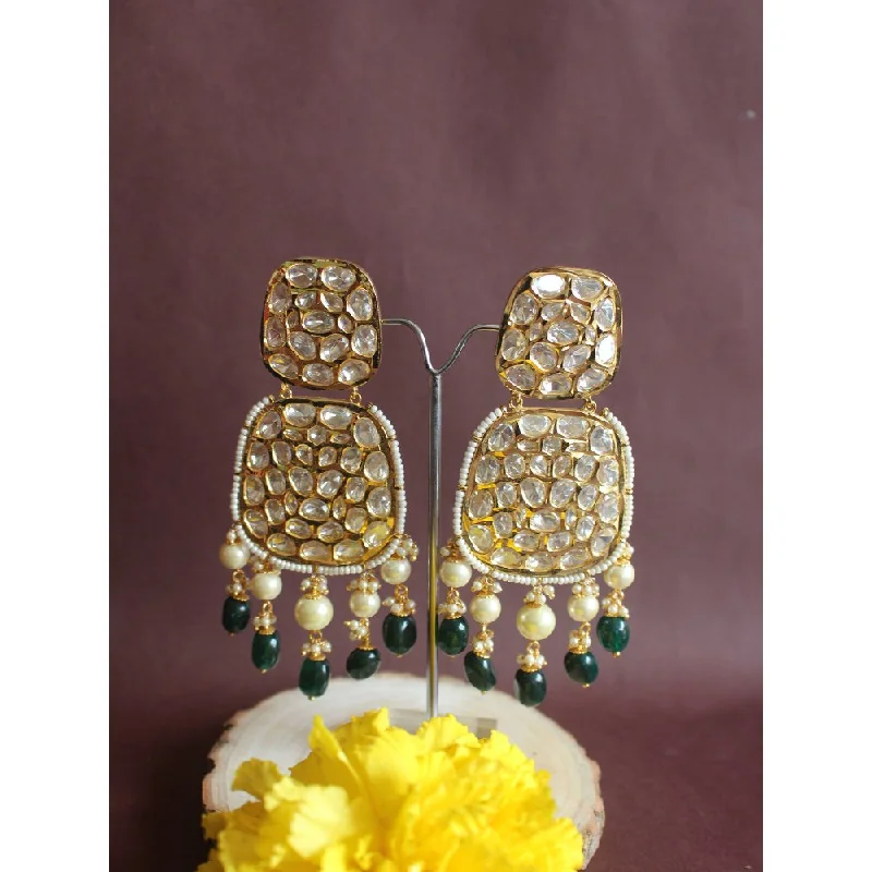 Silver Teardrop Earrings-Silver Teardrop Earrings-Nayaab by Sonia Umrao Drops and Danglers