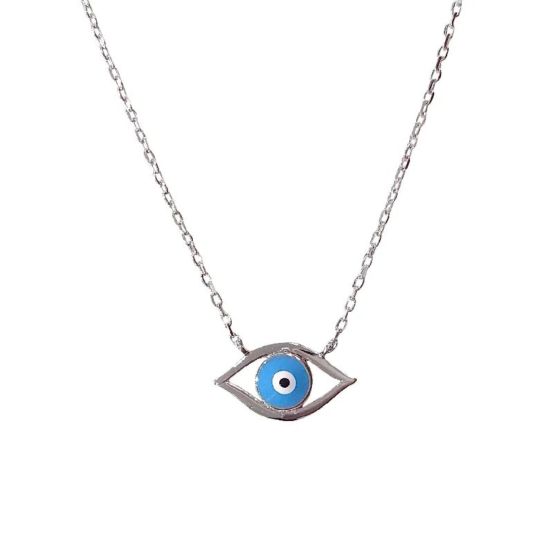 Vintage Gold Necklace-Custom Made Earrings-Evil Eye Turquoise Necklace