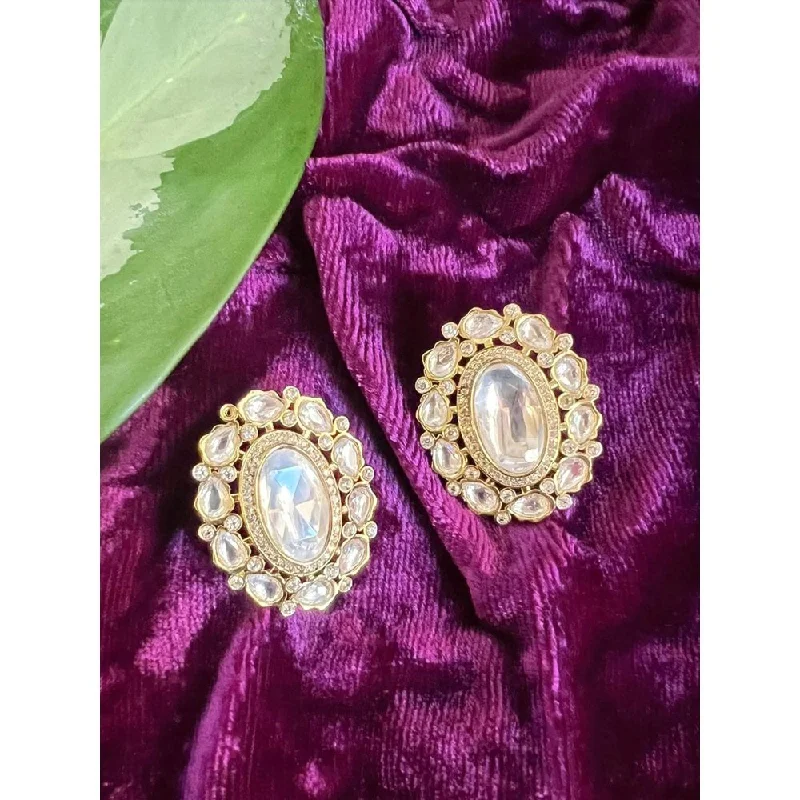 Blue Gem Earrings-Blue Gem Earrings-Nayaab by Sonia Abbakka Studs