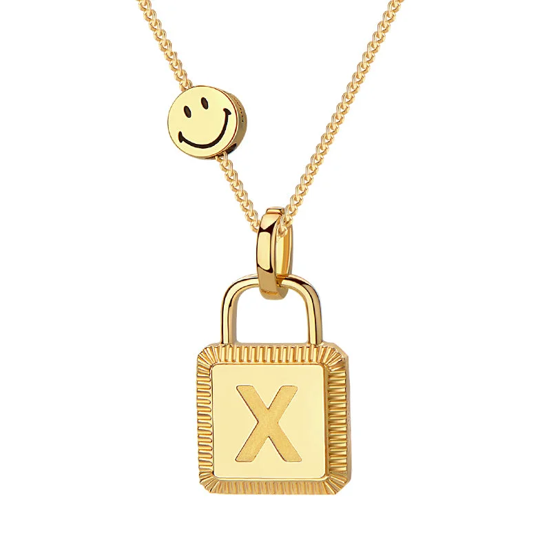 Classic Gold Necklace for Women-Gold Earrings with Gemstones-KKLUExSMILEY®  Unlock Gold Bead Personalized Necklace