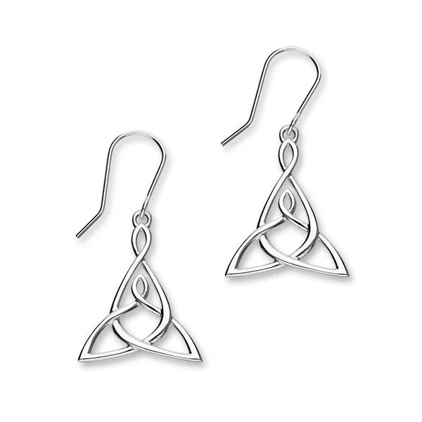 Women’s Drop Earrings-Women’s Drop Earrings-CELTIC MOTHER AND CHILD CELTIC DROP EARRINGS